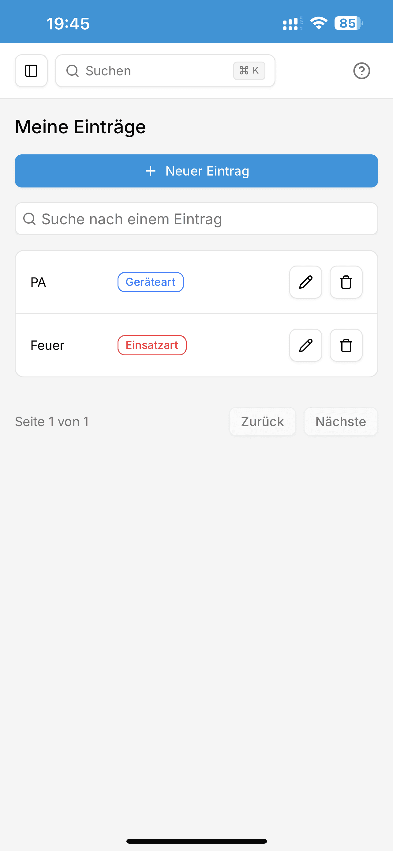 Atemschutzpass App Mockup